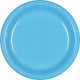 Amscan_OO Tableware - Plates Caribbean Blue Jet Black Lunch Plastic Plates 23cm 20pk