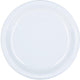 Amscan_OO Tableware - Plates Clear Bright Pink Lunch Plastic Plates 23cm 20pk