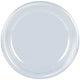 Amscan_OO Tableware - Plates Clear Bright Royal Blue Dessert Plastic Plates 17cm 20pk