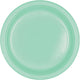 Amscan_OO Tableware - Plates Cool Mint Jet Black Dessert Plastic Plates 17cm 20pk