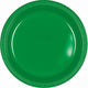 Amscan_OO Tableware - Plates Festive Green Bright Pink Dessert Plastic Plates 17cm 20pk