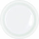 Amscan_OO Tableware - Plates Frosty White Bright Pink Lunch Plastic Plates 23cm 20pk