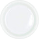 Amscan_OO Tableware - Plates Frosty White Bright Royal Blue Dessert Plastic Plates 17cm 20pk