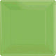 Amscan_OO Tableware - Plates Kiwi Festive Green Square Dessert Paper Plates 17cm 20pk