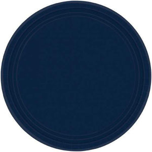 Amscan_OO Tableware - Plates Navy Round Paper Plates 17cm 20pk