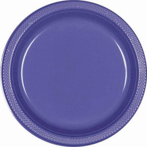 Amscan_OO Tableware - Plates New Purple New Purple Dessert Plastic Plates 17cm 20pk