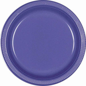 Amscan_OO Tableware - Plates New Purple New Purple Lunch Plastic Plates 23cm 20pk