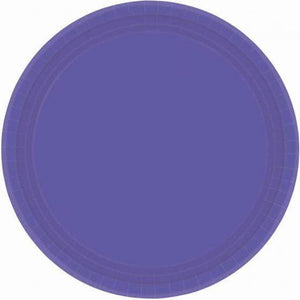 Amscan_OO Tableware - Plates New Purple Round Paper Plates 17cm 20pk