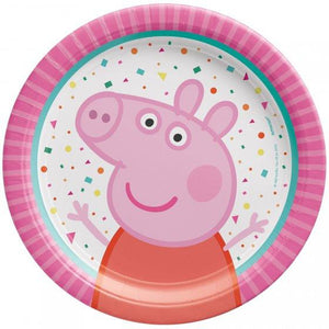 Amscan_OO Tableware - Plates Peppa Pig Confetti Party Paper Plates 17cm 8pk