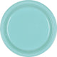Amscan_OO Tableware - Plates Robin's Egg Blue Robin's Egg Blue Dessert Plastic Plates 17cm 20pk
