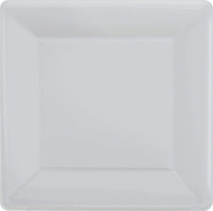 Amscan_OO Tableware - Plates Silver Yellow Sunshine Square Dinner Paper Plates 26cm 20pk