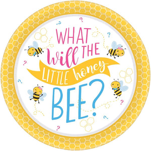 Amscan_OO Tableware - Plates What Will It Bee? Round Plates 26cm 8pk