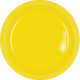 Amscan_OO Tableware - Plates Yellow Sunshine Yellow Sunshine Dessert Plastic Plates 17cm 20pk