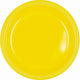 Amscan_OO Tableware - Plates Yellow Sunshine Yellow Sunshine Lunch Plastic Plates 23cm 20pk