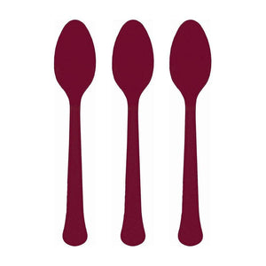 Amscan_OO Tableware - Spoons, Forks, Knives & Tongs Berry Festive Green Premium Plastic Spoons 20pk