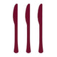 Amscan_OO Tableware - Spoons, Forks, Knives & Tongs Berry Jet Black Premium Plastic Knives 20pk