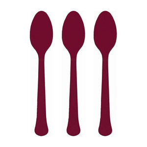 Amscan_OO Tableware - Spoons, Forks, Knives & Tongs Berry New Pink Premium Plastic Spoons 20pk