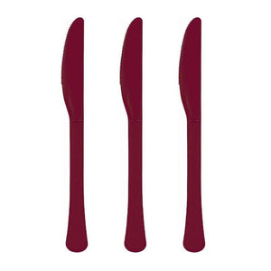 Amscan_OO Tableware - Spoons, Forks, Knives & Tongs Berry Yellow Sunshine Premium Plastic Knives 20pk