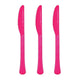 Amscan_OO Tableware - Spoons, Forks, Knives & Tongs Bright Pink Robin's Egg Blue Premium Plastic Knives 20pk