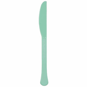 Amscan_OO Tableware - Spoons, Forks, Knives & Tongs Cool Mint Jet Black Premium Plastic Knives 20pk