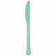 Amscan_OO Tableware - Spoons, Forks, Knives & Tongs Cool Mint Navy Premium Plastic Knives 20pk