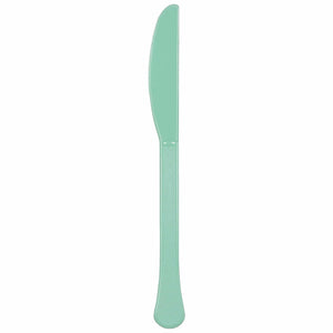 Amscan_OO Tableware - Spoons, Forks, Knives & Tongs Cool Mint Silver Premium Plastic Knives 20pk