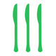 Amscan_OO Tableware - Spoons, Forks, Knives & Tongs Festive Green Navy Premium Plastic Knives 20pk