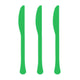 Amscan_OO Tableware - Spoons, Forks, Knives & Tongs Festive Green Yellow Sunshine Premium Plastic Knives 20pk