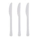 Amscan_OO Tableware - Spoons, Forks, Knives & Tongs Frosty White Robin's Egg Blue Premium Plastic Knives 20pk