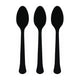 Amscan_OO Tableware - Spoons, Forks, Knives & Tongs Jet Black Jet Black Premium Plastic Spoons 20pk