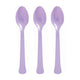 Amscan_OO Tableware - Spoons, Forks, Knives & Tongs Lavender Lavender Premium Plastic Spoons 20pk