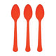 Amscan_OO Tableware - Spoons, Forks, Knives & Tongs Orange Orange Premium Plastic Spoons 20pk