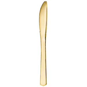 Tableware - Spoons, Forks, Knives & Tongs Premium Gold Plastic Knife 32Pk