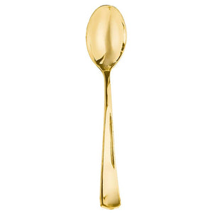 Tableware - Spoons, Forks, Knives & Tongs Premium Gold Plastic Spoon 32Pk