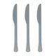 Amscan_OO Tableware - Spoons, Forks, Knives & Tongs Silver Silver Premium Plastic Knives 20pk