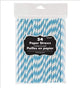 Amscan_OO Tableware - Straws Caribbean Blue Bright Pink Paper Straws 19cm 24pk