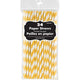Amscan_OO Tableware - Straws Yellow Sunshine Bright Pink Paper Straws 19cm 24pk