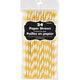 Amscan_OO Tableware - Straws Yellow Sunshine New Purple Paper Straws 19cm 24pk