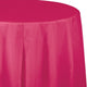 Amscan_OO Tableware - Table Covers Bright Pink Orange Plastic Round Tablecover 2.1m Each