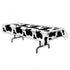 Cow Print Plastic Tablecover 137cm x 274cm Each