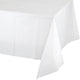 Amscan_OO Tableware - Table Covers Frosty White Apple Red Plastic Rectangular Tablecover 137cm x 274cm Each