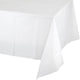 Amscan_OO Tableware - Table Covers Frosty White Festive Green Plastic Rectangular Tablecover 137cm x 274cm Each