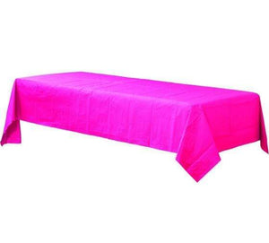 Amscan_OO Tableware - Table Covers Magenta Gold Plastic Rectangular Tablecover 137cm x 274cm Each