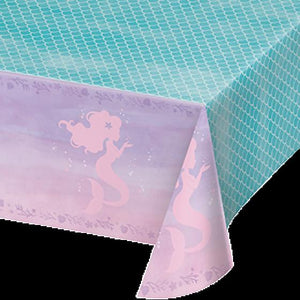 Amscan_OO Tableware - Table Covers Mermaid Shine Iridescent Plastic Tablecover 137cm x 259cm Each