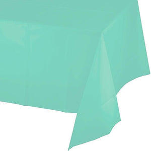 Amscan_OO Tableware - Table Covers Robin's Egg Blue Robin's Egg Blue Plastic Rectangular Tablecover 137cm x 274cm Each