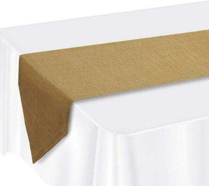 Amscan_OO Tableware - Table Runners, Table Skirts & Clips Faux Burlap Table Runner 30cm x 3.65m Each