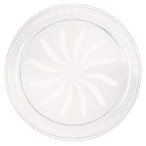 Amscan_OO Tableware - Trays & Platters Swirl Platter Clear - Plastic