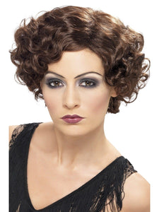 Wigs, Beards & Moustaches - Wigs 20s Brown Flirty Flapper Wig